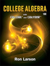 College Algebra with calchat and calcview