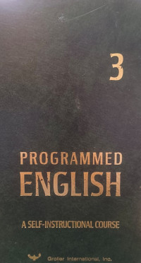 Progammed english : A self instructional course