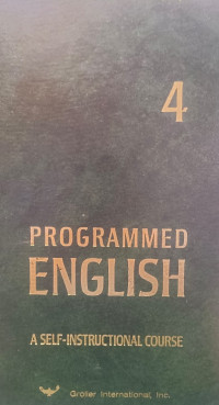 Progammed english : A self instructional course