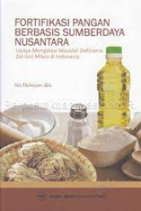 Fortifikasi pangan berbasis sumberdaya nusantara : Upaya mengatasi masalah Defisiensi zat gizi mikro di indonesia