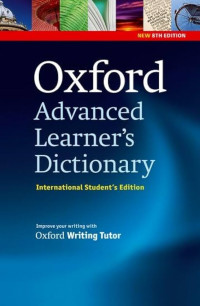 Oxford adnvanced learner's dictionary : International studen's eighth editions