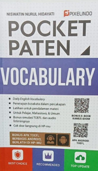 Pocket Paten vocabulary